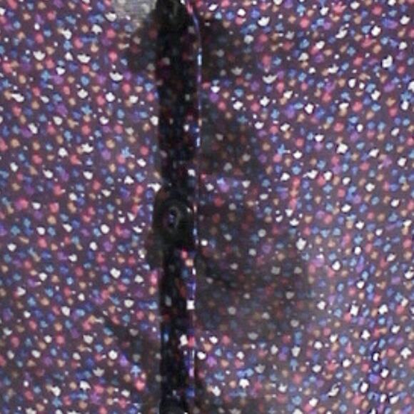 Lily Rose Women's Blouse Denim & Sheer Prairie Cottage Country Indie - Picture 12 of 13